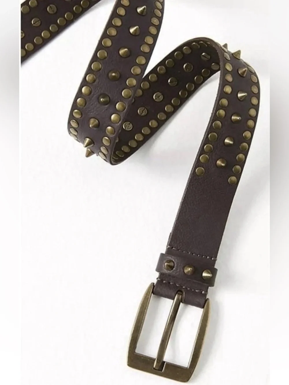 Free People Vertigo Studded Brown Belt nwt M/L